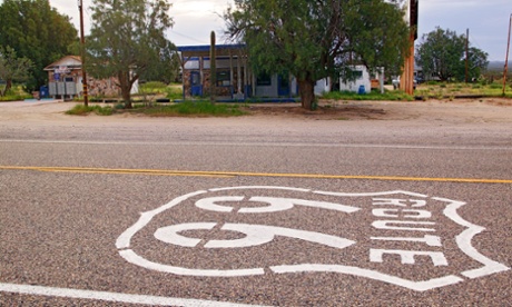 A stretch of Route 66.