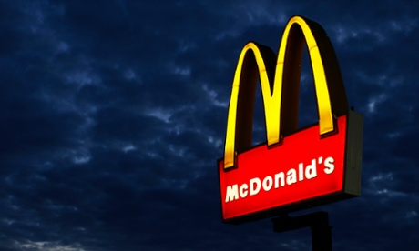 A McDonald's restaurant is pictured in Encinitas, California. Dark clouds have gathered over the fast-food giant with falling sales and workers' demands for higher pay.