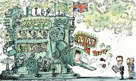Cartoon by David Simonds about Britain's productivity problem