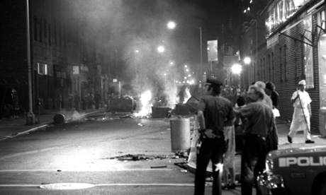 Uncollected garbage burns in Manhattan’s Lower East Side during a period when New York felt close to collapse.