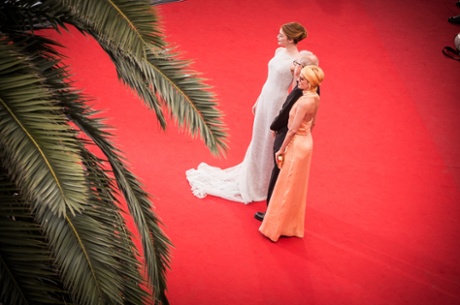 Emma Stone, Woody Allen and Parker Posey attend the Premiere of 
