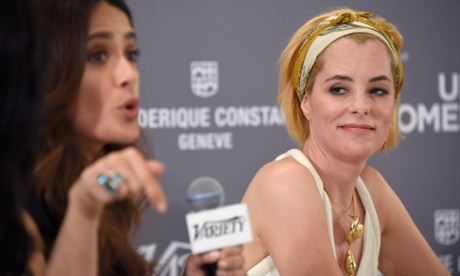 Salma Hayek and Parker Posey on the panel.