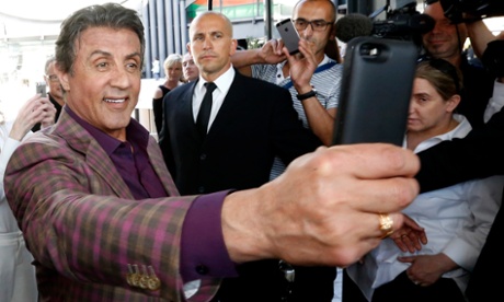 Sylvester Stallone takes a selfie.