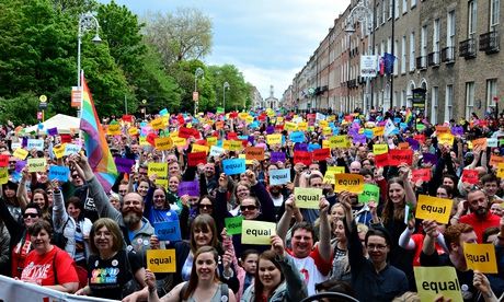 Rally in support of same-sex marriage in Dublin 