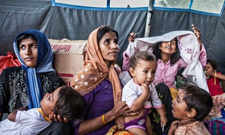 The Kuala Langsa refugee camp in Sumatra