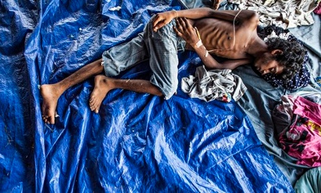 The Kuala Langsa refugee camp in Sumatra