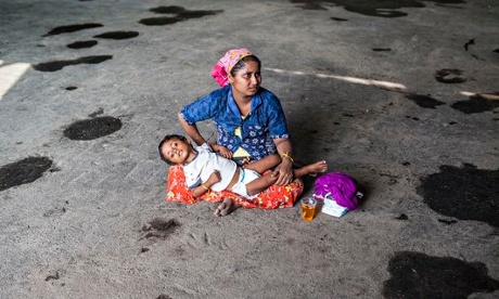 The Kuala Langsa refugee camp in Sumatra