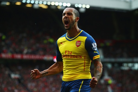 Walcott celebrates.