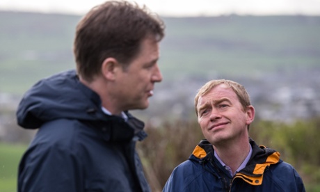 Nick Clegg and Tim Farron on the campaign trail just days before the election.