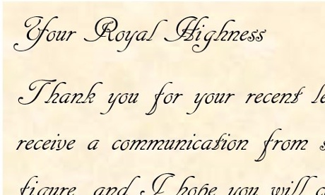 Physics letter charles