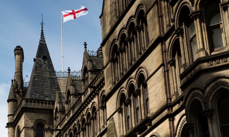 Union flag Manchester town hall