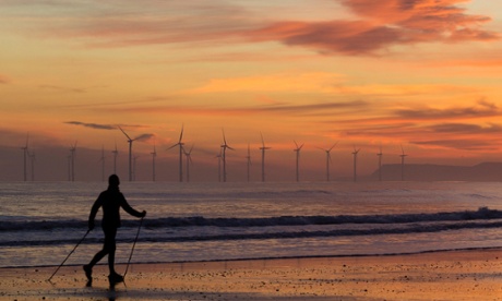 walking across a nordic plain at sunset.