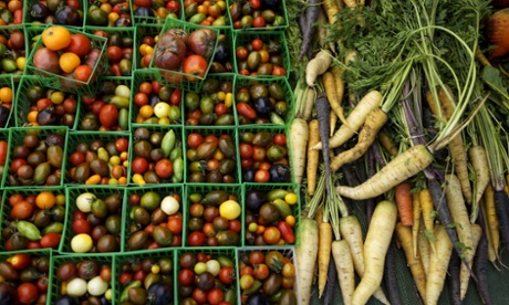 Vegetables at a farmers' market