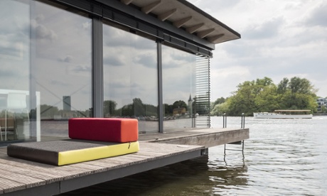 Luxury houseboat, Berlin.