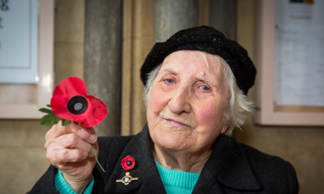 Poppy seller Olive Cooke pictured collecting donations for the Royal British Legion.