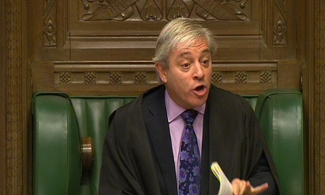 John Bercow was re-elected as Commons Speaker.