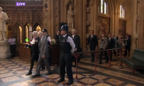 Sir Gerald Kaufman and others heading for the Lords
