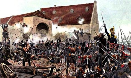 The Storming Of La Haye Sainte by Richard Knötel.