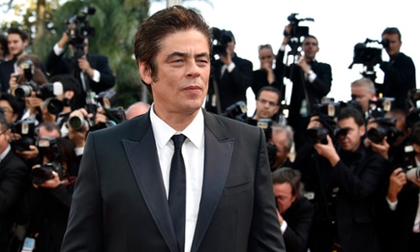 Benicio del Toro on the red carpet at Cannes