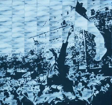 Circa 1968, a 2004 lintwork by Mary Kelly