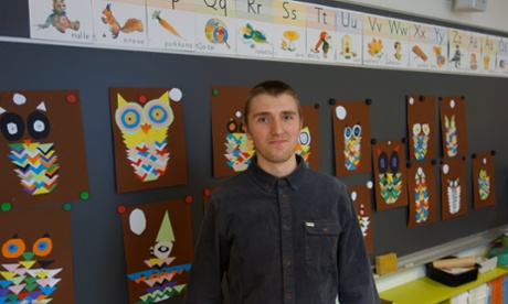 Ville Sallinen, at Viikki teacher training school. The school gives him the opportunity to try out the theory he has learned at the affiliated university.