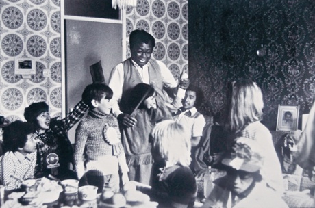 FA Cup Final party at the Davies's.