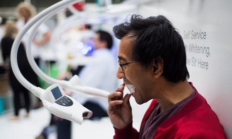 Bite on this: laser teeth whitening.