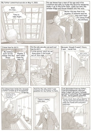 ‘Chastening as well as moving’: a page from Antonio Altarriba’s The Art of Flying.