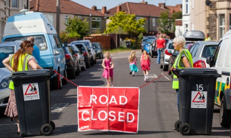 A play street for children in Bristol, one of the ideas submitted by local people to influence policy-making in their area