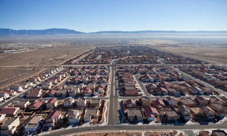 One of many new suburban developments in the desert outside Albuquerque.