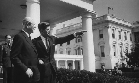 Harold Macmillan, one of David Cameron's heroes, with President John F. Kennedy at the White House