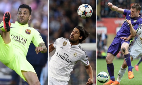 Dani Alves, Sami Khedira and James Milner are three of the players available on a free transfer at the end of this season.