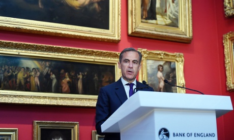 Bank of England governor Mark Carney makes an announcement on the next £20 note at the V&A museum.