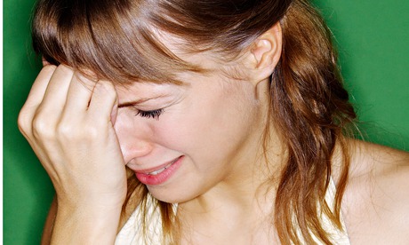 Woman crying