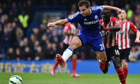 Chelsea's Spanish defender César Azpilicueta