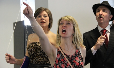 The Funfair in rehearsal.