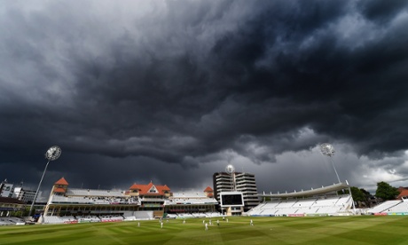 Ominous skies at Trent Bridge where Nottinghamshire take on Somerset.