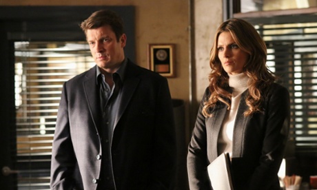 Nathan Fillion as Richard Castle and Stana Katic as NYPD Detective Kate Beckett in Castle