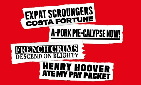 Mock tabloid headlines