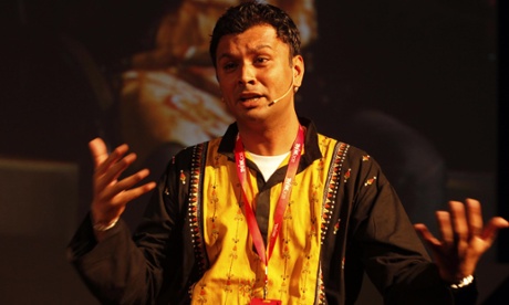 Harish Iyer talks at cultural event THiNK 2013 in Goa. His mother has placed a marriage advert in a newspaper seeking a groom for him, defying India’s homosexuality ban.