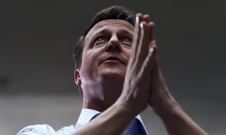 David Cameron on the campaign trail in Leeds, May 1, 2015.