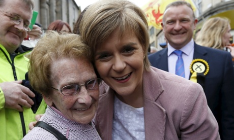 Nicola Sturgeon campaigns in Inverness on Saturday.