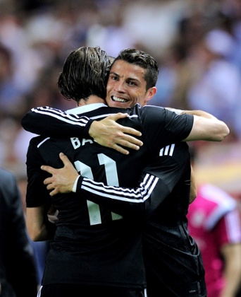 Ronaldo thanks Gareth Bale for his assist.