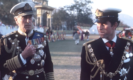 Lord Mountbatten and the Prince of Wales