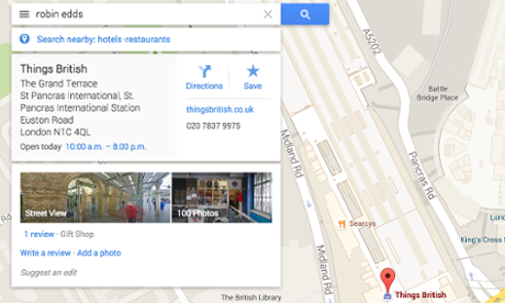 Robin Edds’s Google results.