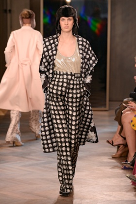 A model on the Maxmara catwalk