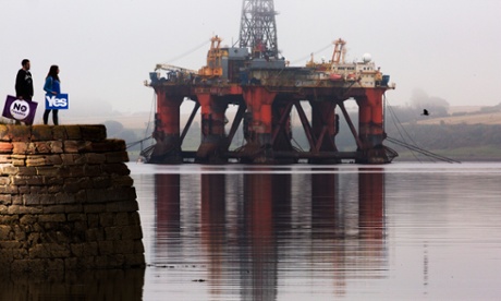 The final day of the referendum campaign in September last year.