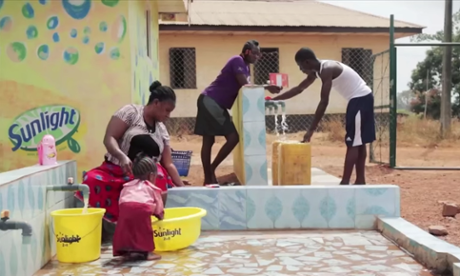 A local water station in Nigeria. 