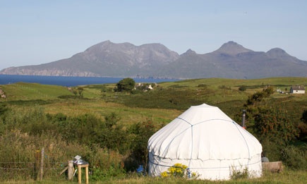Cleadale camp site, Isle of Eigg