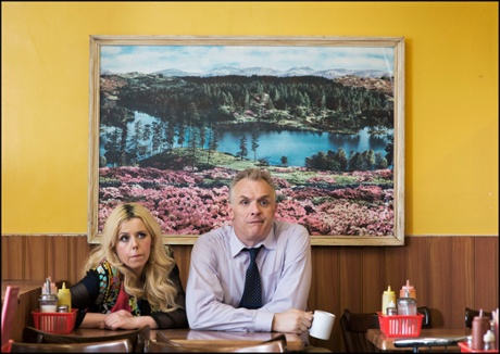 Davies with Roisin Conaty in Man Down.